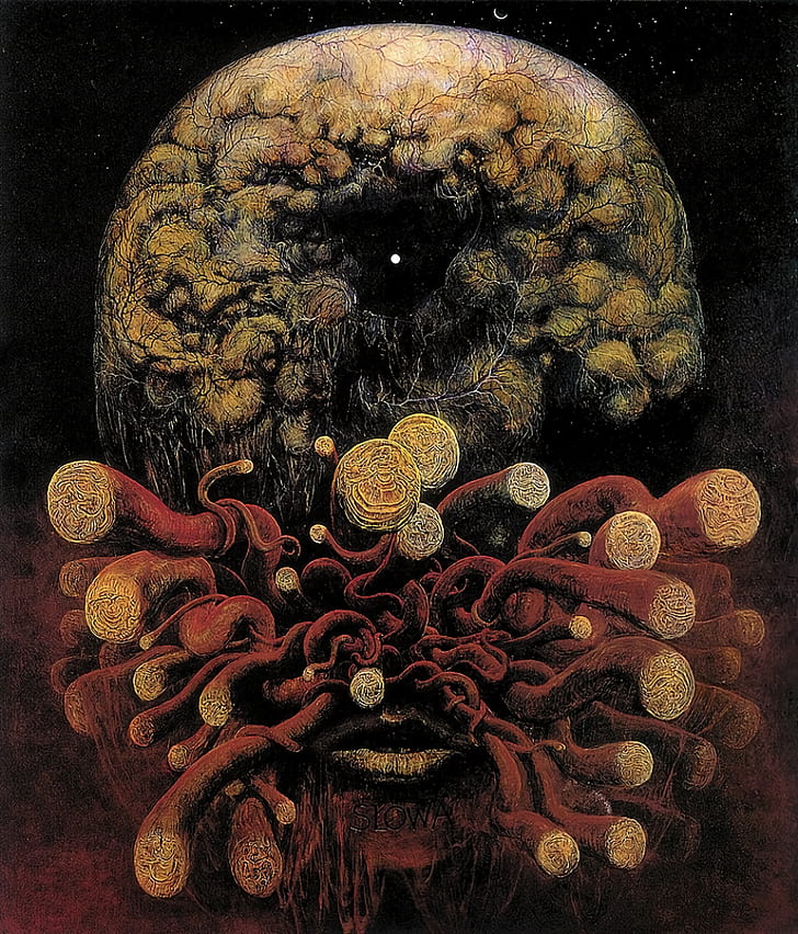 Zdzisław Beksiński, artwork, HD wallpaper