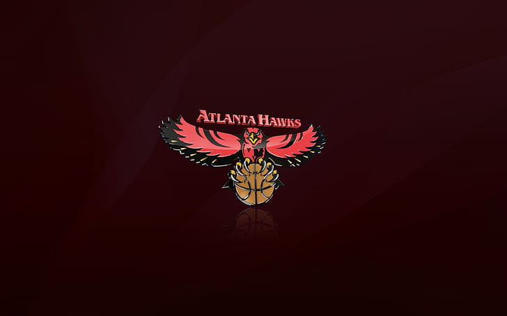 Atlanta Hawks Logo, atlanta hawk accessory, hawks atlanta, basketball atlanta team, HD wallpaper
