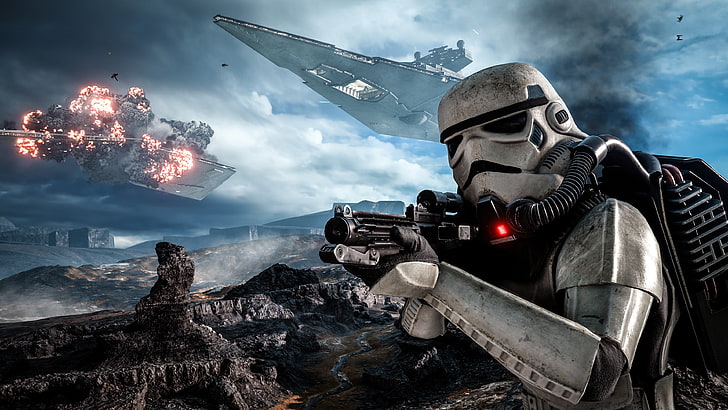 Star Wars Stormtrooper wallpaper, Star Wars: Battlefront, Star Destroyer, HD wallpaper