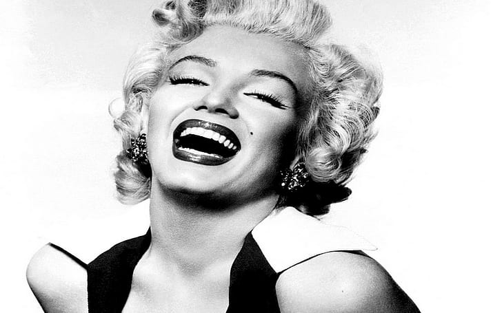 Marilyn Monroe Black and White Images, marilyn monroe, celebrity, HD wallpaper