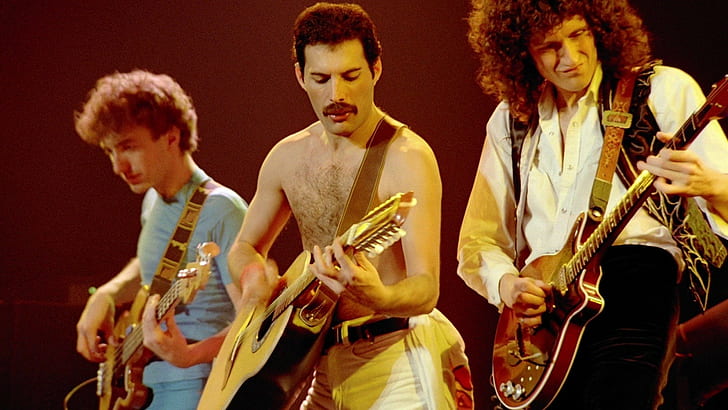 music, Queen, Freddie Mercury, Brian May, John Deacon, HD wallpaper