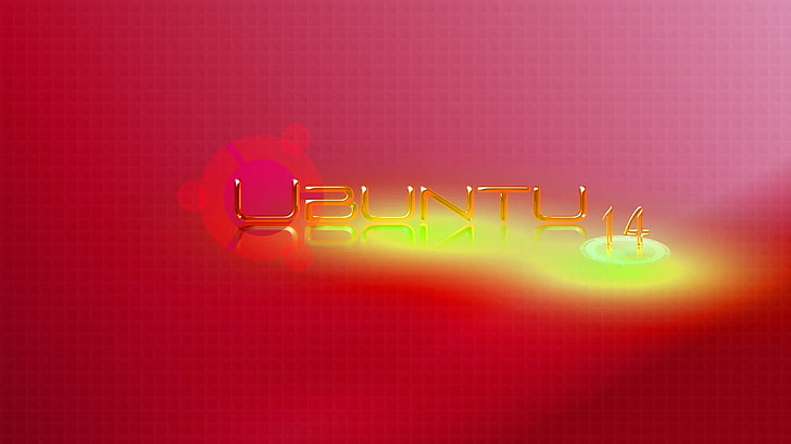 black and red LED signage, Ubuntu, colored background, copy space