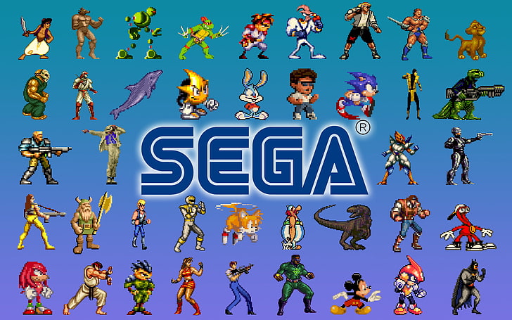 SEGA character figure lot, video games, aladdin (games), Sonic the Hedgehog, HD wallpaper
