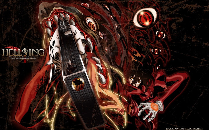 Hd Wallpaper Hell Sing Wallpaper Anime Hellsing Alucard Vampires Red Wallpaper Flare