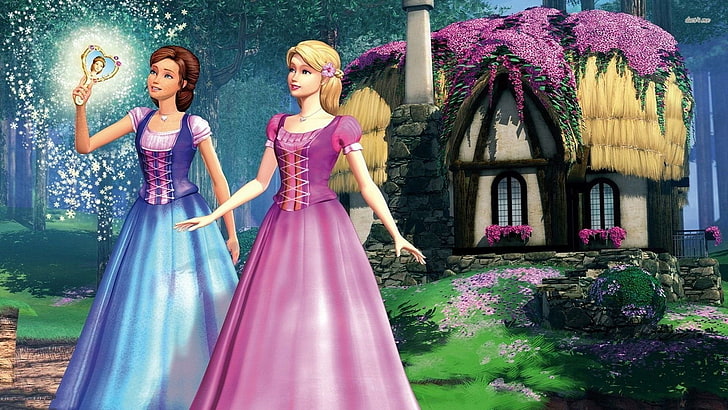 Movie, Barbie & the Diamond Castle, pink color, fashion, HD wallpaper