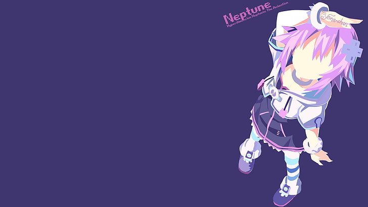 Neptune anime wallpaper, Hyperdimension Neptunia, anime girls, HD wallpaper
