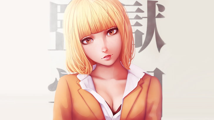 Anime, Prison School, Hana Midorikawa, front view, portrait, HD wallpaper