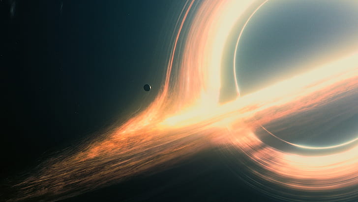 artwork, black holes, Gargantua, Interstellar (movie), movies