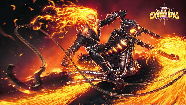 Video Game, MARVEL Contest of Champions, Ghost Rider, Johnny Blaze, HD wallpaper