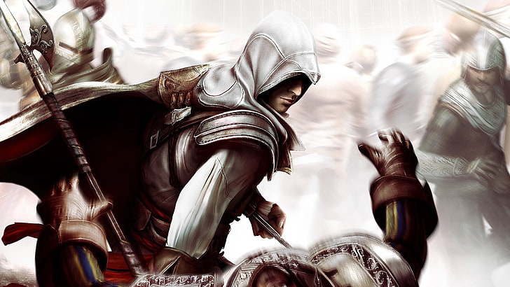 Assassin's Creed 2, Ezio Auditore da Firenze, video games, blurred motion, HD wallpaper