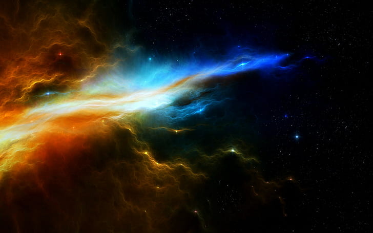 galaxy digital wallpaper, space, space art, astronomy, star - space