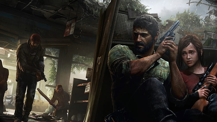 The Last of Us, Ellie, video games, girls with guns, pistol, HD wallpaper