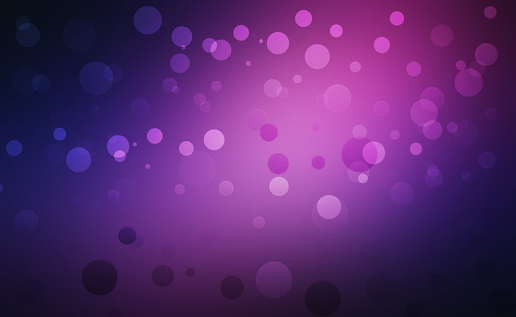 Purple Circles, purple bokeh digital wallpaper, Aero, Abstract, HD wallpaper