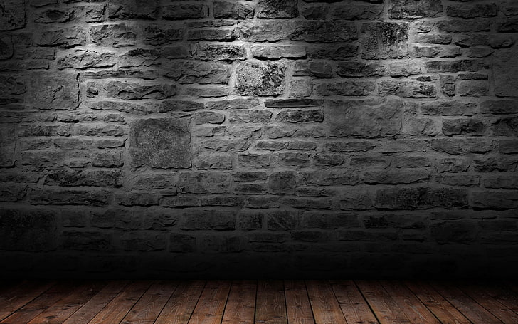 gray and white area rug, wall, stones, wall - building feature