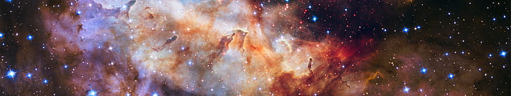 suns, ESA, Hubble Deep Field, multiple display, Westerlund 2, HD wallpaper