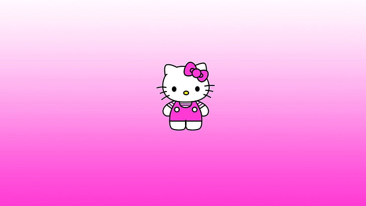 HD wallpaper: hello kitty desktop background pictures, pink color, pink  background | Wallpaper Flare