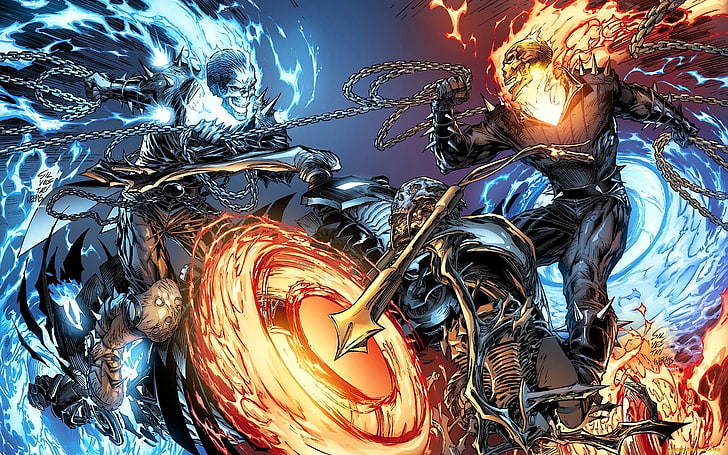 Ghost Rider wallpaper, FIGHT, CAPE, backgrounds, abstract, illustration, HD wallpaper