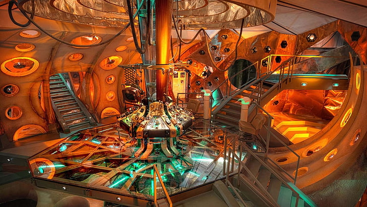 Doctor Who, TARDIS, indoors, technology, equipment, machinery, HD wallpaper