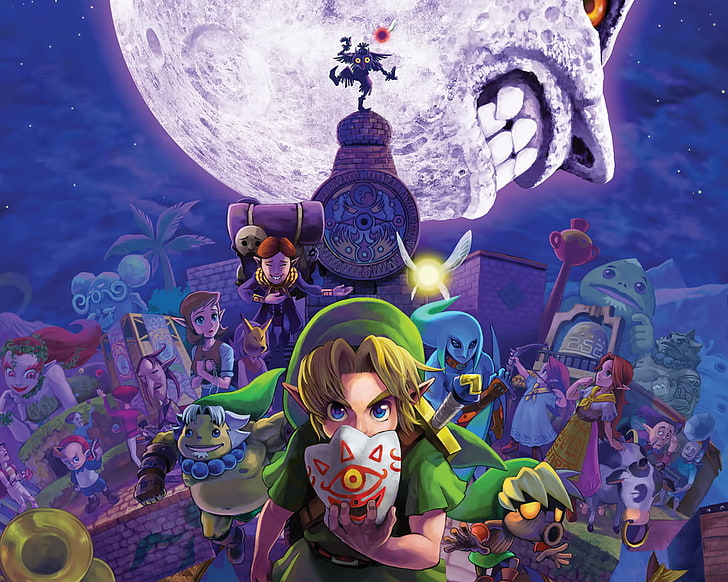 Link wallpaper, The Legend of Zelda: Majora's Mask, Happy Mask Salesman, HD wallpaper