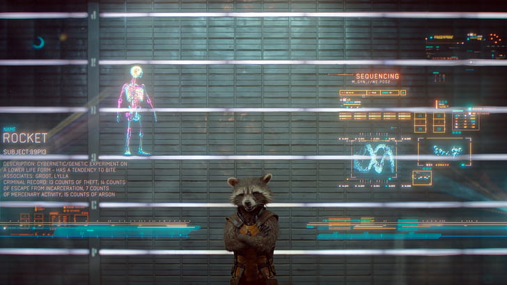 Guardians of the Galaxy Marvel Rocket Raccoon HD, movies