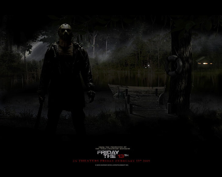 Friday the 13th wallpaper, Jason, horror, spooky, dark, people