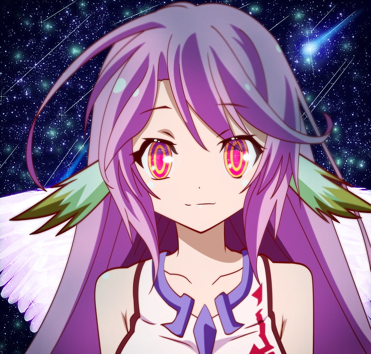 No Game No Life, Jibril, anime girls, art and craft, tree, front view