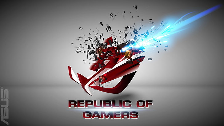 Asus Rogue Republic of Gamers, communication, studio shot, data, HD wallpaper