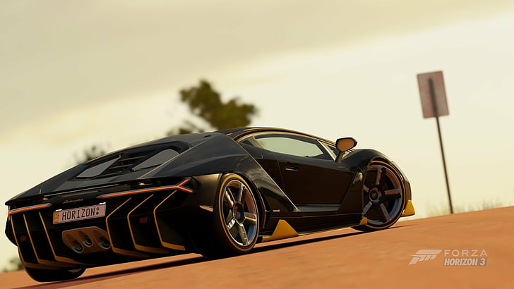 Forza Motorsport, Forza Horizon 3, Lamborghini, Lamborghini Centenario, HD wallpaper
