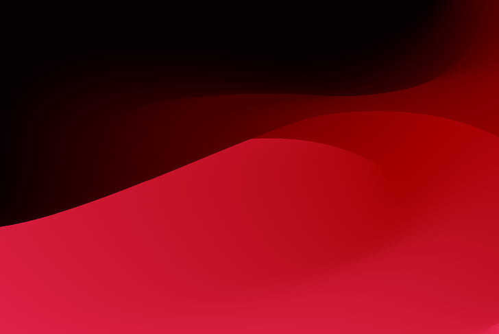 abstract, gradient, shapes, digital art, red
