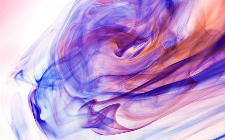 paint in water, ink, abstract, diffused, colorful, HD wallpaper