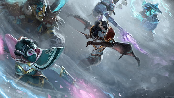 DOTA 2 wallpaper, Defense of the ancient, Queen of Pain, leisure activity