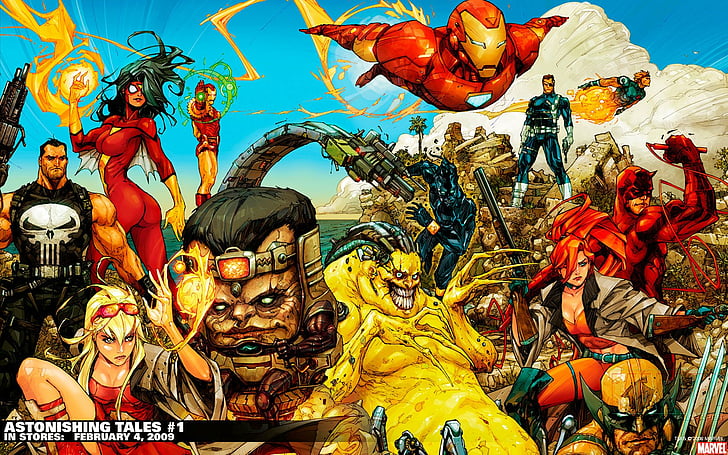 HD wallpaper: Comics, Astonishing Tales, Daredevil, Iron Man, Modok,  Punisher | Wallpaper Flare