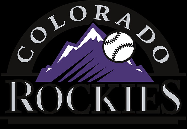 Colorado Rockies, Major League Baseball, logotype, communication, HD wallpaper