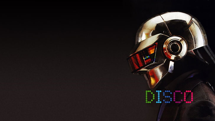 gray and black helmet digital wallpaper, Daft Punk, studio shot