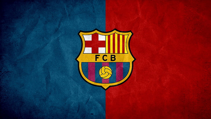 FC Barcelona, logo, club, team, emblem, Leopard, Barca, flag, HD wallpaper