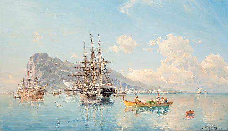 barrel, at anchor, Herman Gustav of Sillen, The Swedish frigate, HD wallpaper