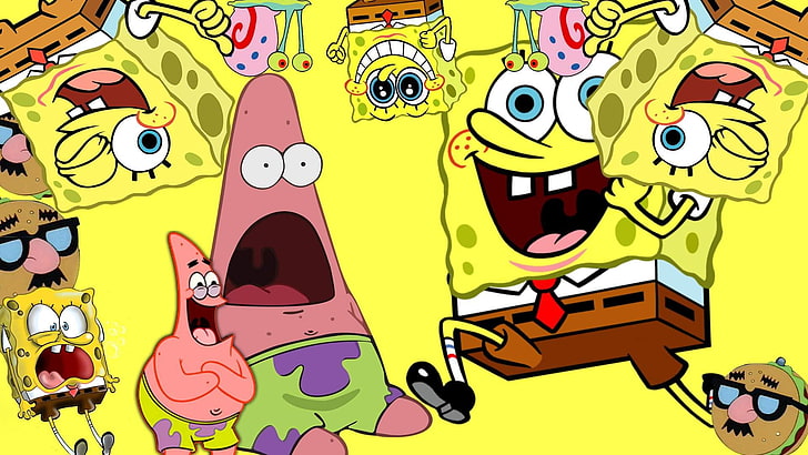 Nickelodeon SpongeBob illustration, SpongeBob SquarePants, mammal, HD wallpaper