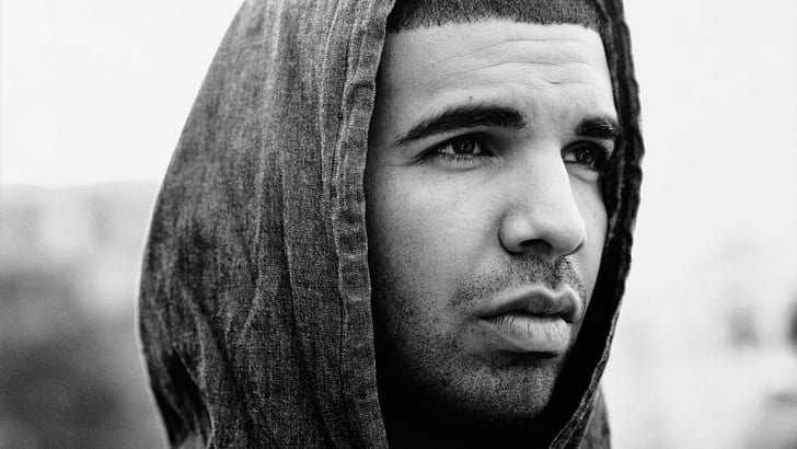 HD wallpaper: Music, Drake, Black and White, Drake (Singer), Face, Hood,  Rapper | Wallpaper Flare