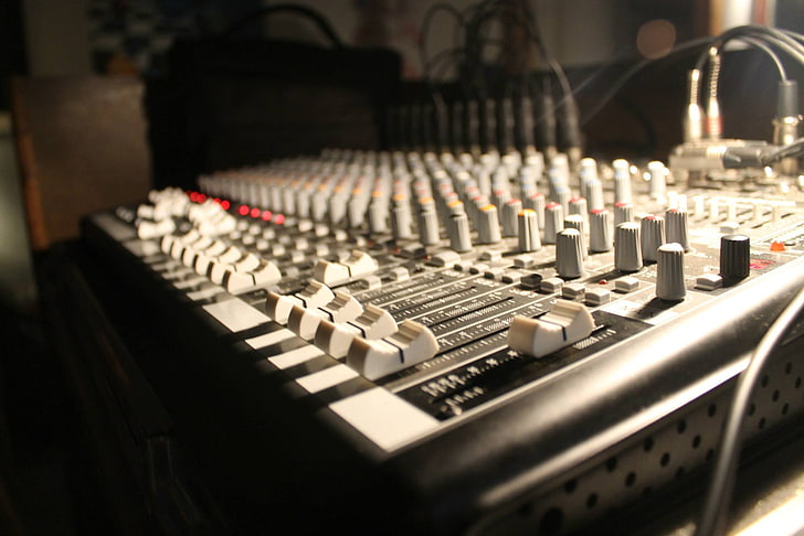 mixing consoles, music, sound mixer, audio equipment, sound recording equipment