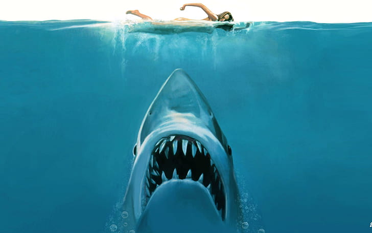 Jaws Movie Concept, movies, HD wallpaper