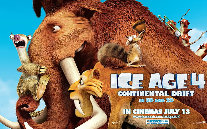 Ice Age 4: Continental Drift wide, ice age 4 continental drift, HD wallpaper