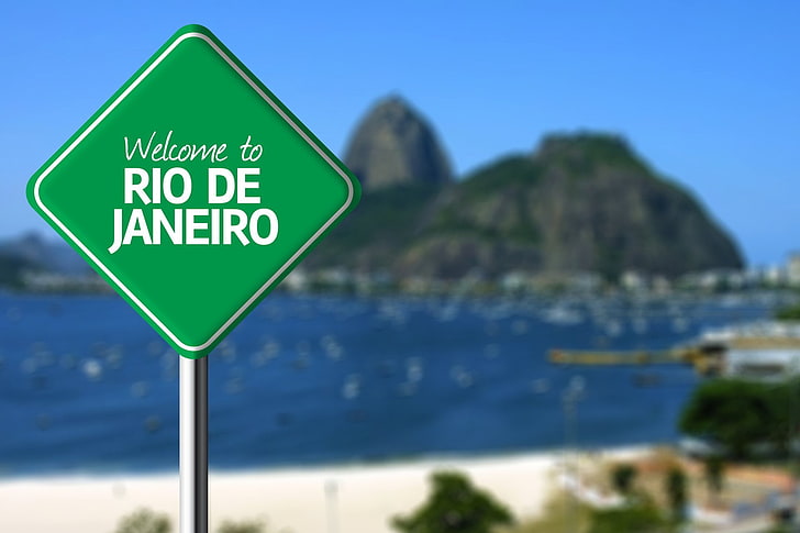 Rio De Janeiro signage, nature, landscape, mountains, Brasil, HD wallpaper