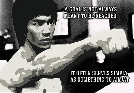 Bruce Lee 17 Poster Actor Film Motivation Hong Kong Quote Photo Black and White 