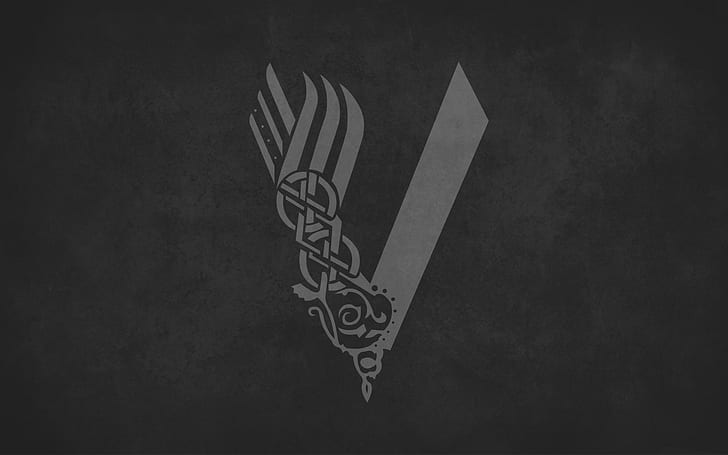HD wallpaper: viking, Vikings, Vikings (TV series), logo, minimalism |  Wallpaper Flare