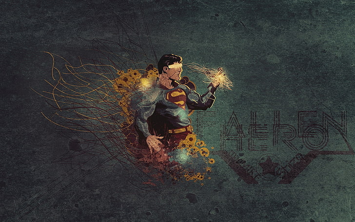 Fallen Hero Superman digital wallpaper, artwork, DC Comics, superhero, HD wallpaper