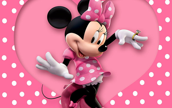 Minnie Mouse Pink, HD wallpaper