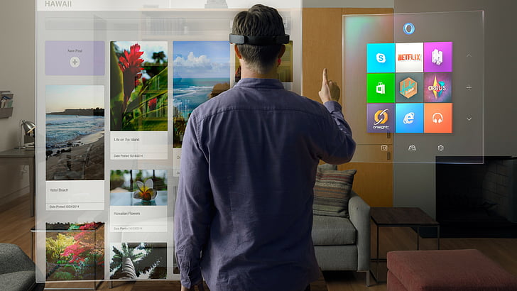 man wearing gray 3D sunglasses, Microsoft HoloLens, Hi-Tech News of 2021 HD wallpaper