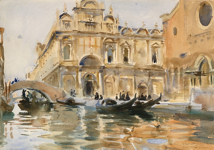 John Singer Sargent, classic art, Venice, HD wallpaper
