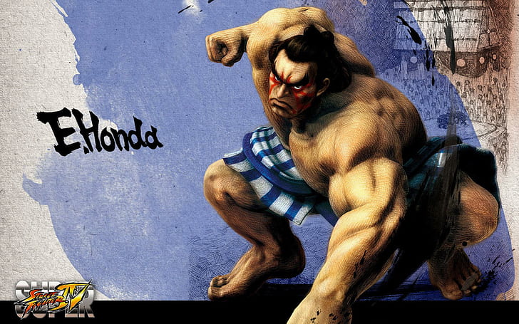 E. Honda - Street Fighter IV, street fighter super honda artwork, HD wallpaper