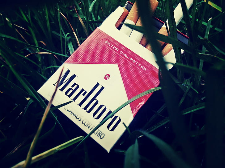cigarettes, vintage, Marlboro, smoke, HD wallpaper